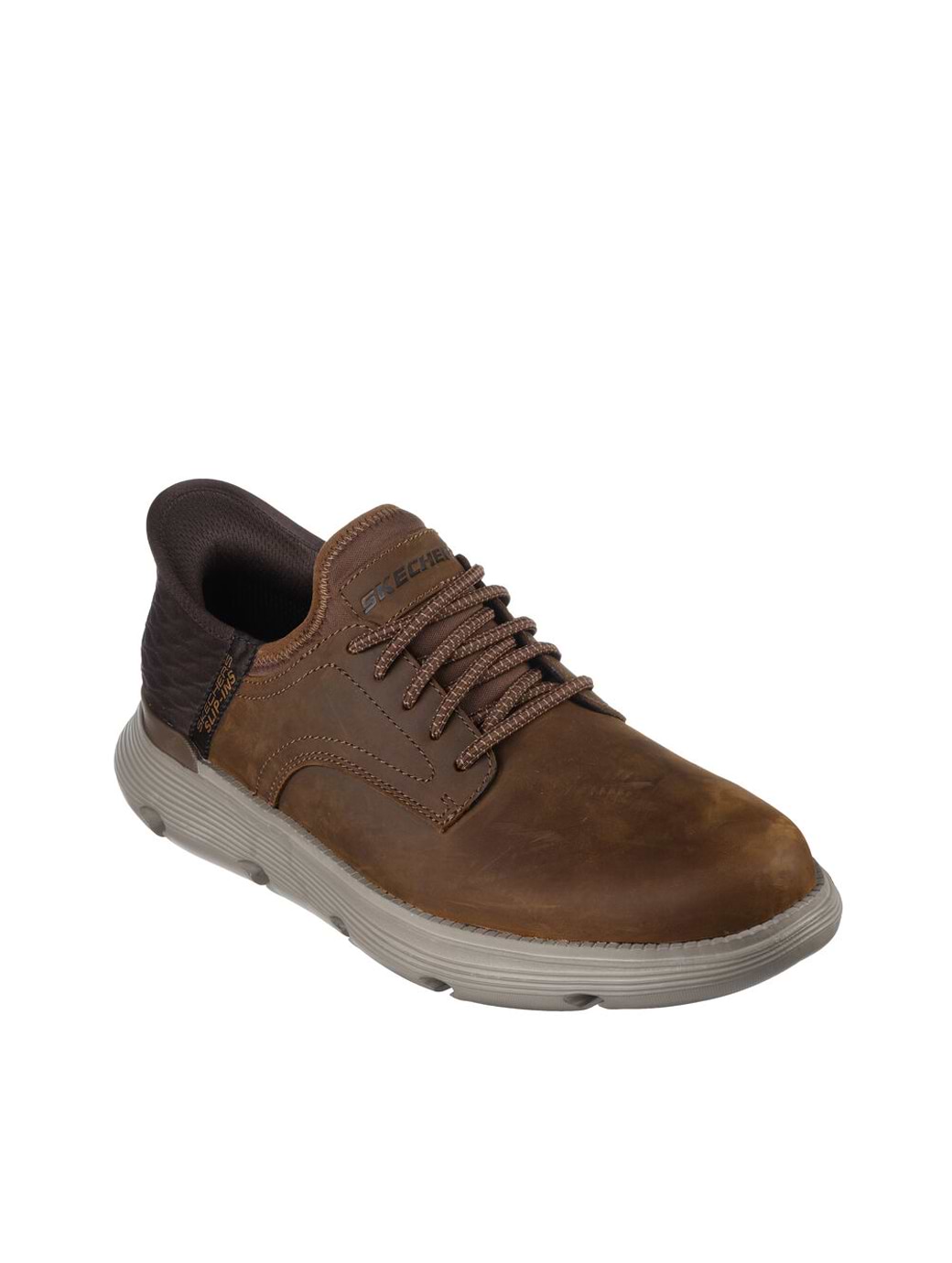 Skechers Garza Gervin Oxford Shoe Regular Fit Dark Brown