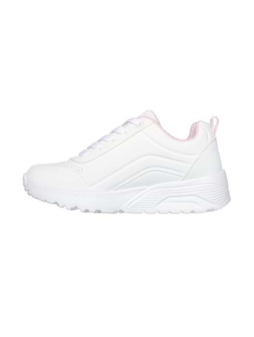 Skechers white sneakers with flowers clearance