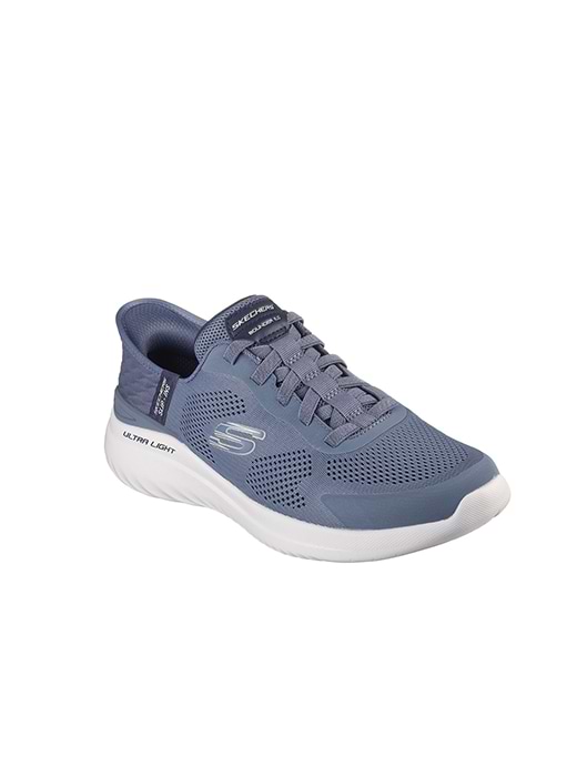 Skechers memory foam mens blue hotsell
