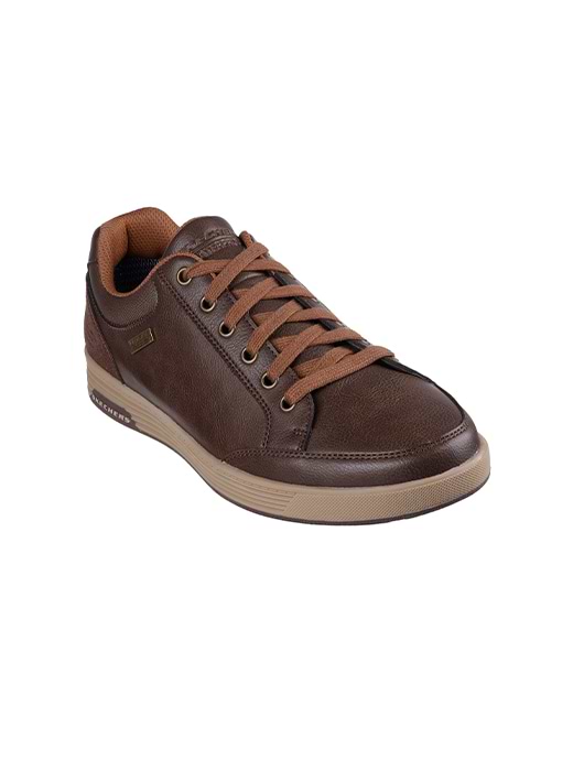 Skechers Men s Cavell Sparkman 6 Eyelet Lace Up Waterproof Sneaker Choc