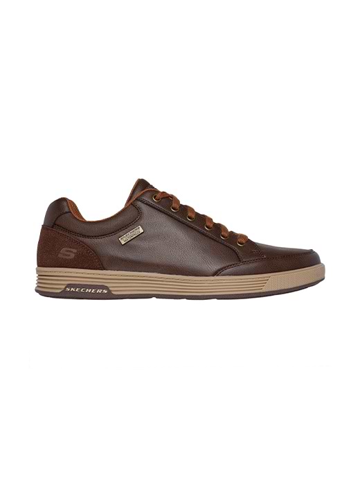 Skechers Men s Cavell Sparkman 6 Eyelet Lace Up Waterproof Sneaker Choc