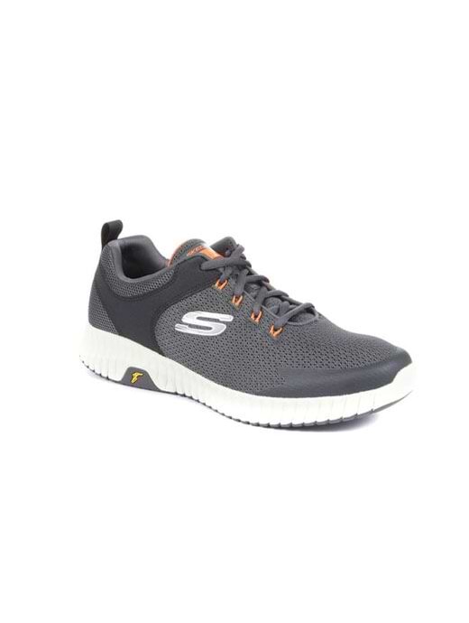 Skechers flex elite mens orange discount