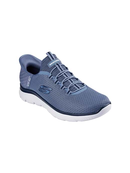 Skechers Men's Summits High Range Mesh Slip Ins Sneaker Slate