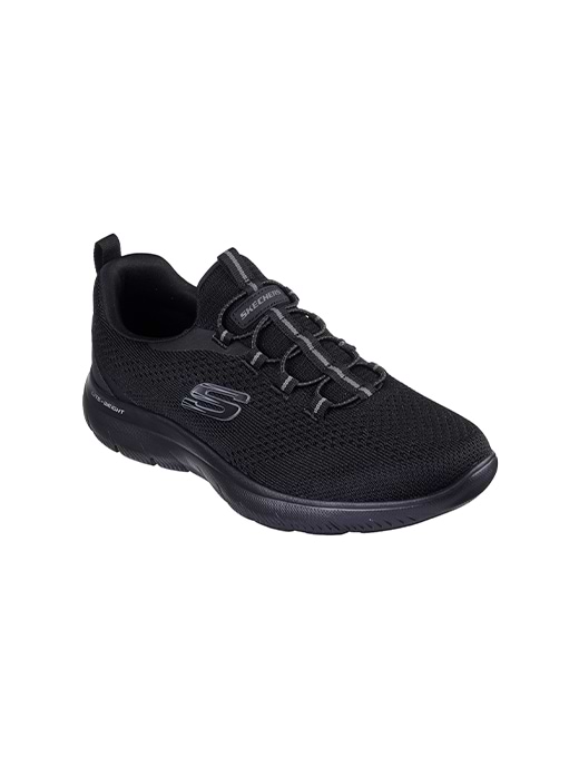 Skechers Men s Summits Tallo OPM Recycled Knit Bungee Slip On Black