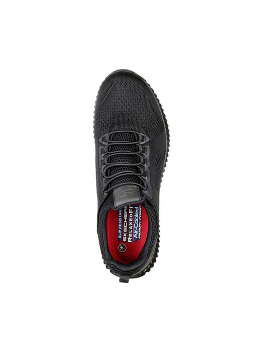 Skechers relaxed fit memory foam mens work shoes clearance