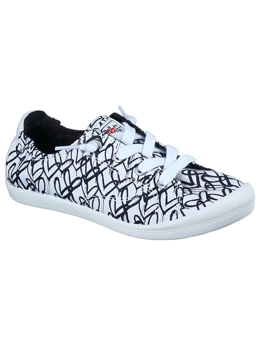 Skechers Women s Bobs Beach Bingo White Black
