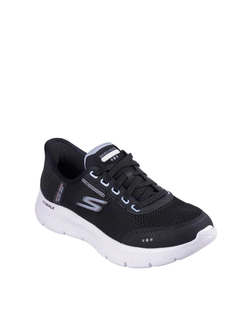 Skechers Women's Go Walk Flex Clear Creek Trainers Black/Mauve