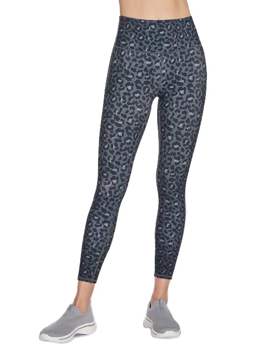 Skechers Women's Midnight Leopard 78 Leggings BlackNavy