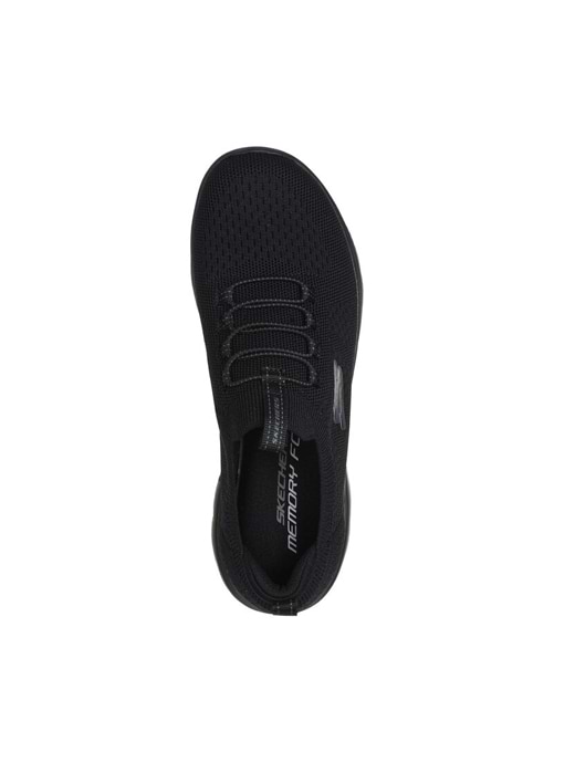 Skechers Women s Summits Top Player Engineered Stretch Knit Bungee Slip On Black