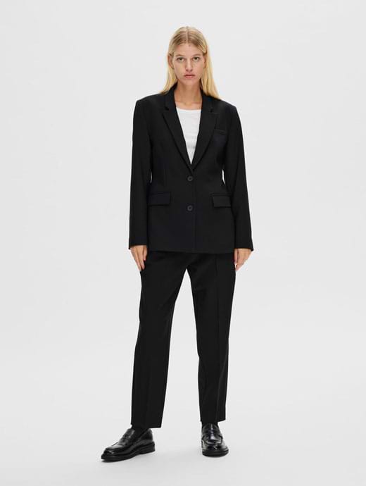 Selected Femme Rits Long Sleeve Classic Blazer Black