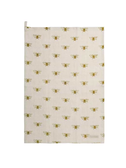 Sophie Allport Bees Linen Tea Towel