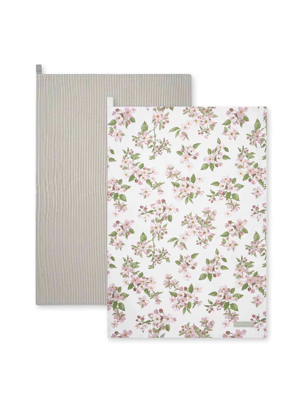 Sophie Allport Blossom & Stamford Stripe Tea Towel (Set of 2)