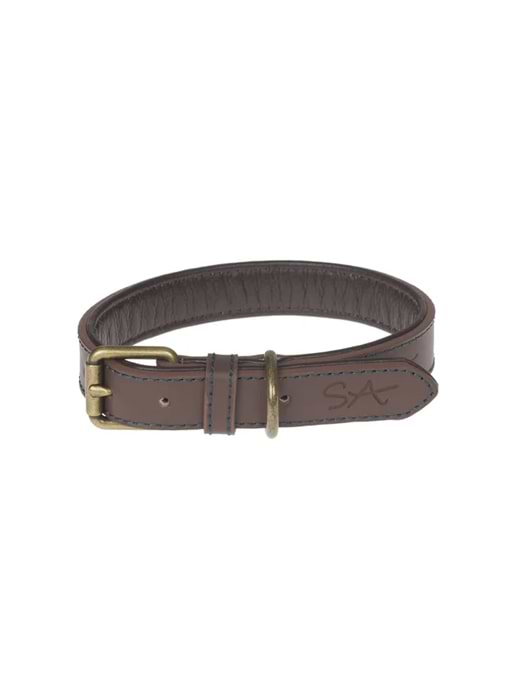 Sophie Allport Collar Leather Stamped Medium Woof 
