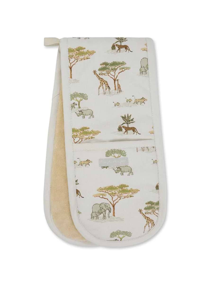 Sophie Allport Double Oven Glove ZSL Wild Savannah