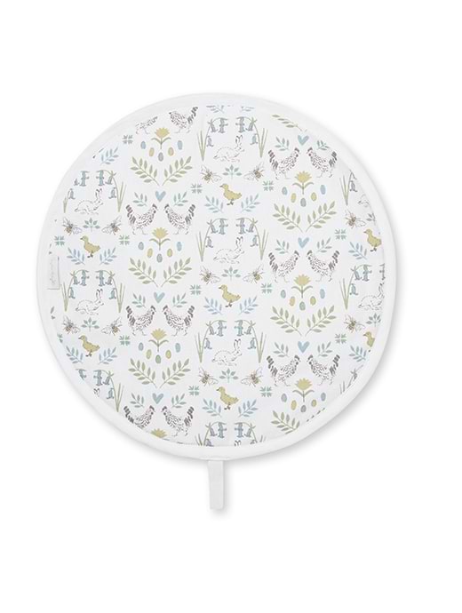 Sophie Allport Hob Cover Circular Spring Chicken