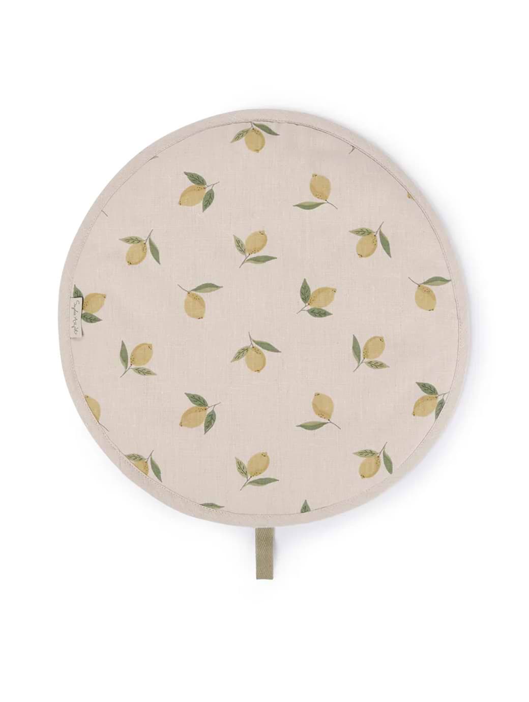 Sophie Allport Lemons Linen Circular Hob Cover