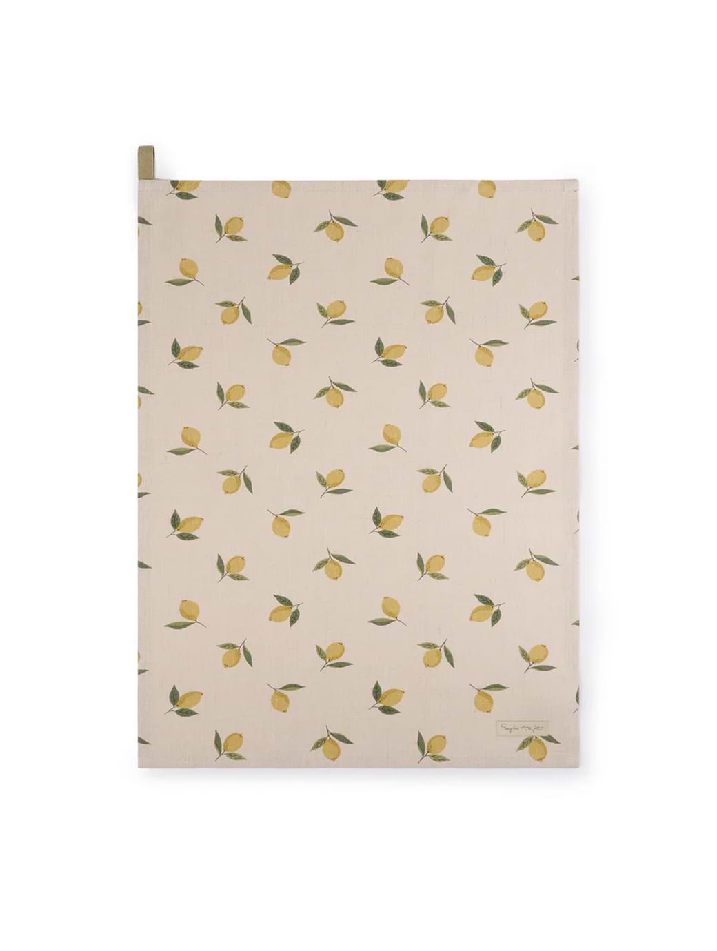 Sophie Allport Lemons Linen Tea Towel