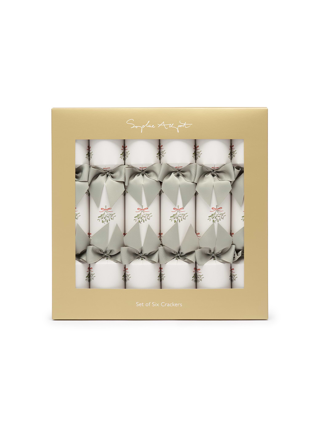 Sophie Allport Mistletoe Christmas Crackers (Set of 6)
