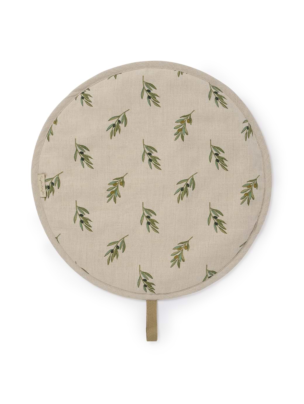 Sophie Allport Olive Linen Hob Cover