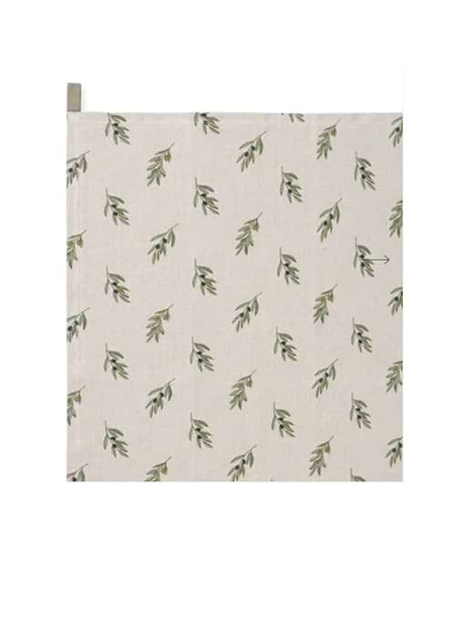 Sophie Allport Olive Linen Tea Towel