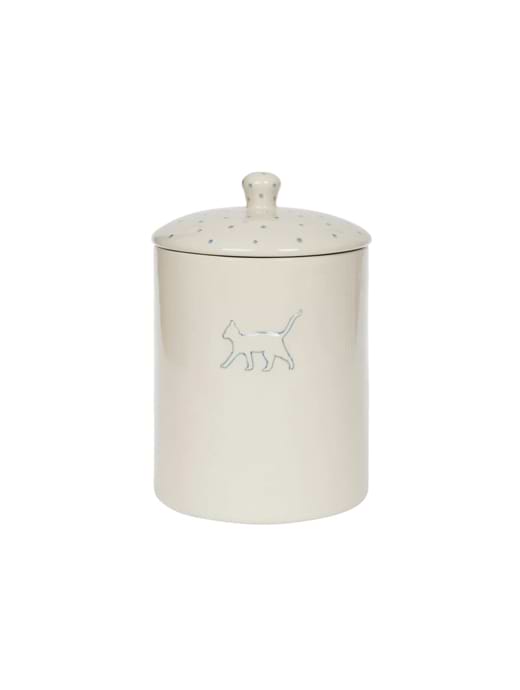Sophie Allport Pet Storage Jar Stoneware Patterned Purrfect