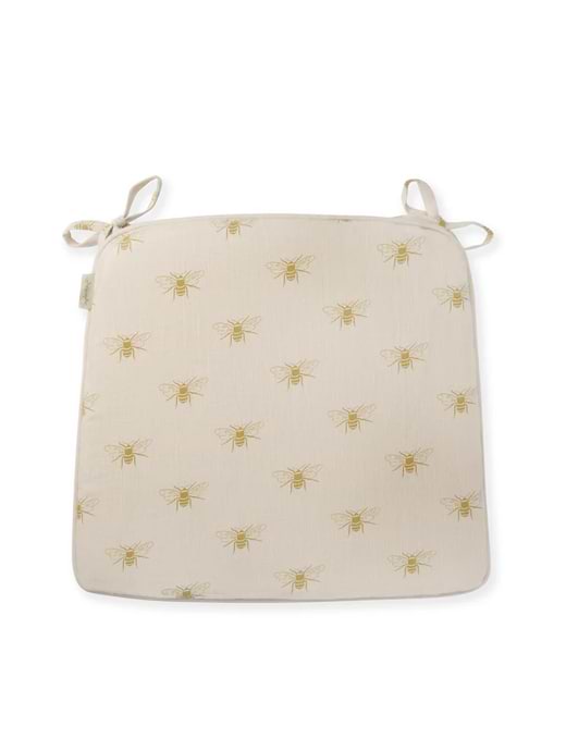 Sophie Allport Seat Cushion Linen Bees