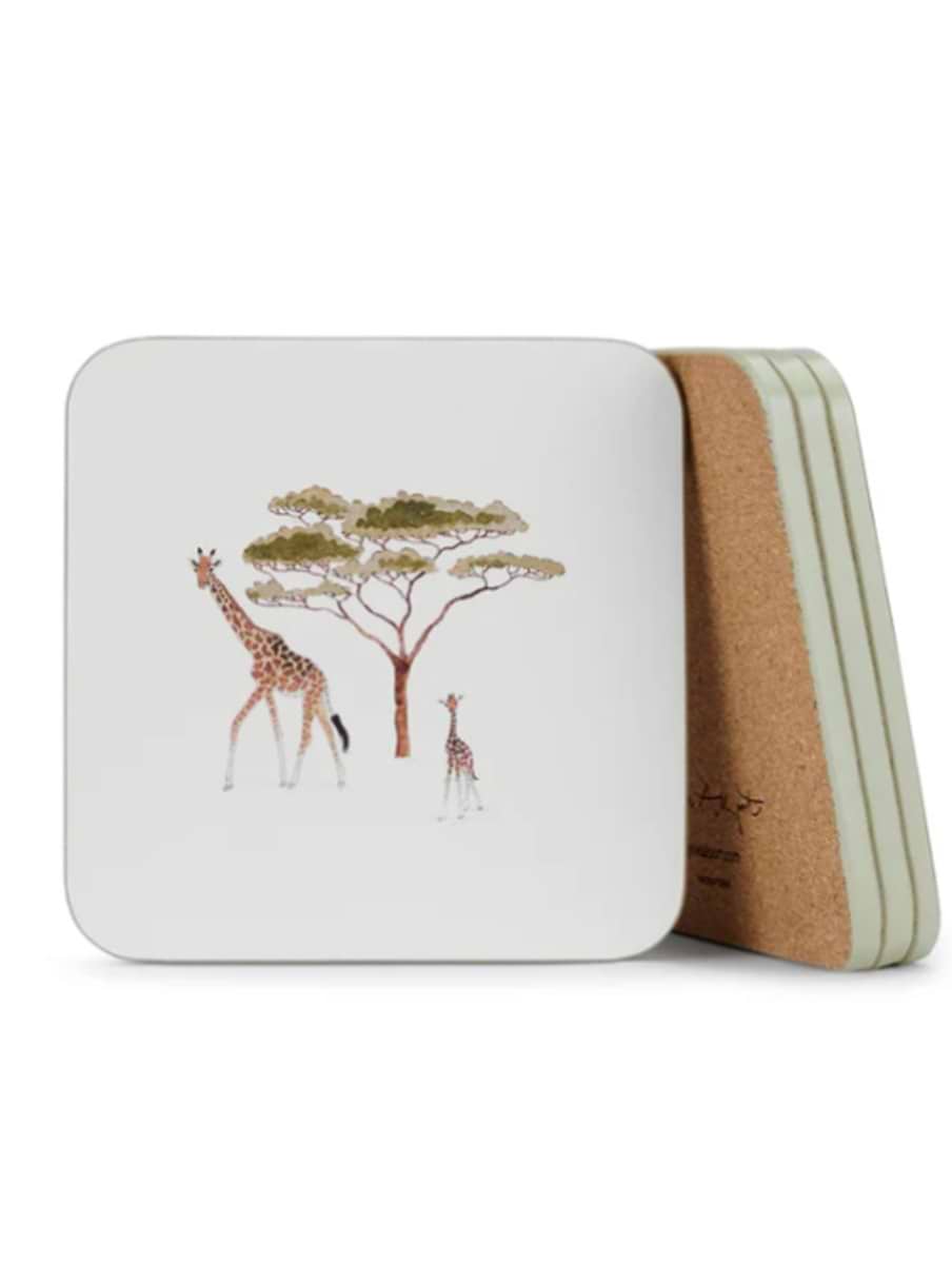 Sophie Allport Set of 4 Coasters ZSL Wild Savannah
