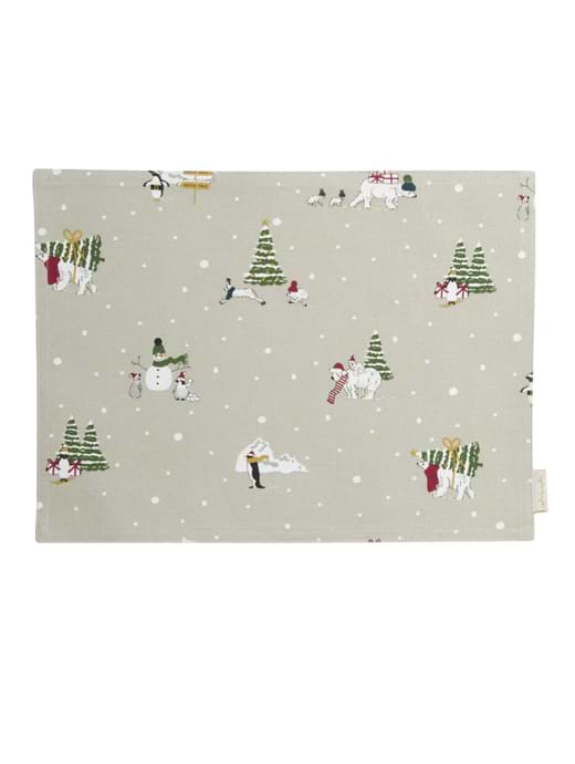Sophie Allport  Fabric Placemat Snow Season