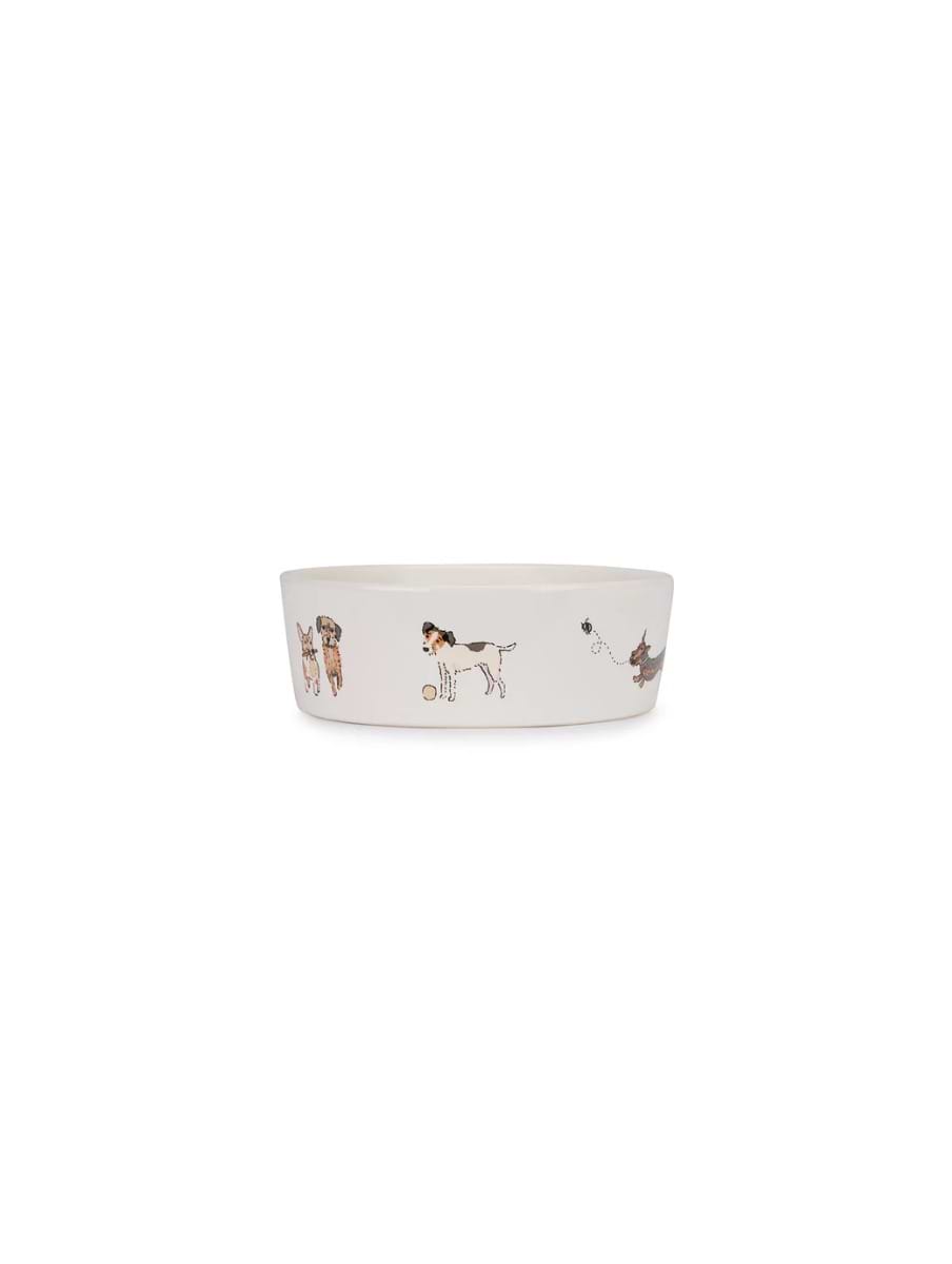 Sophie Allport Stoneware Dog Bowl Doggy Day Care Large