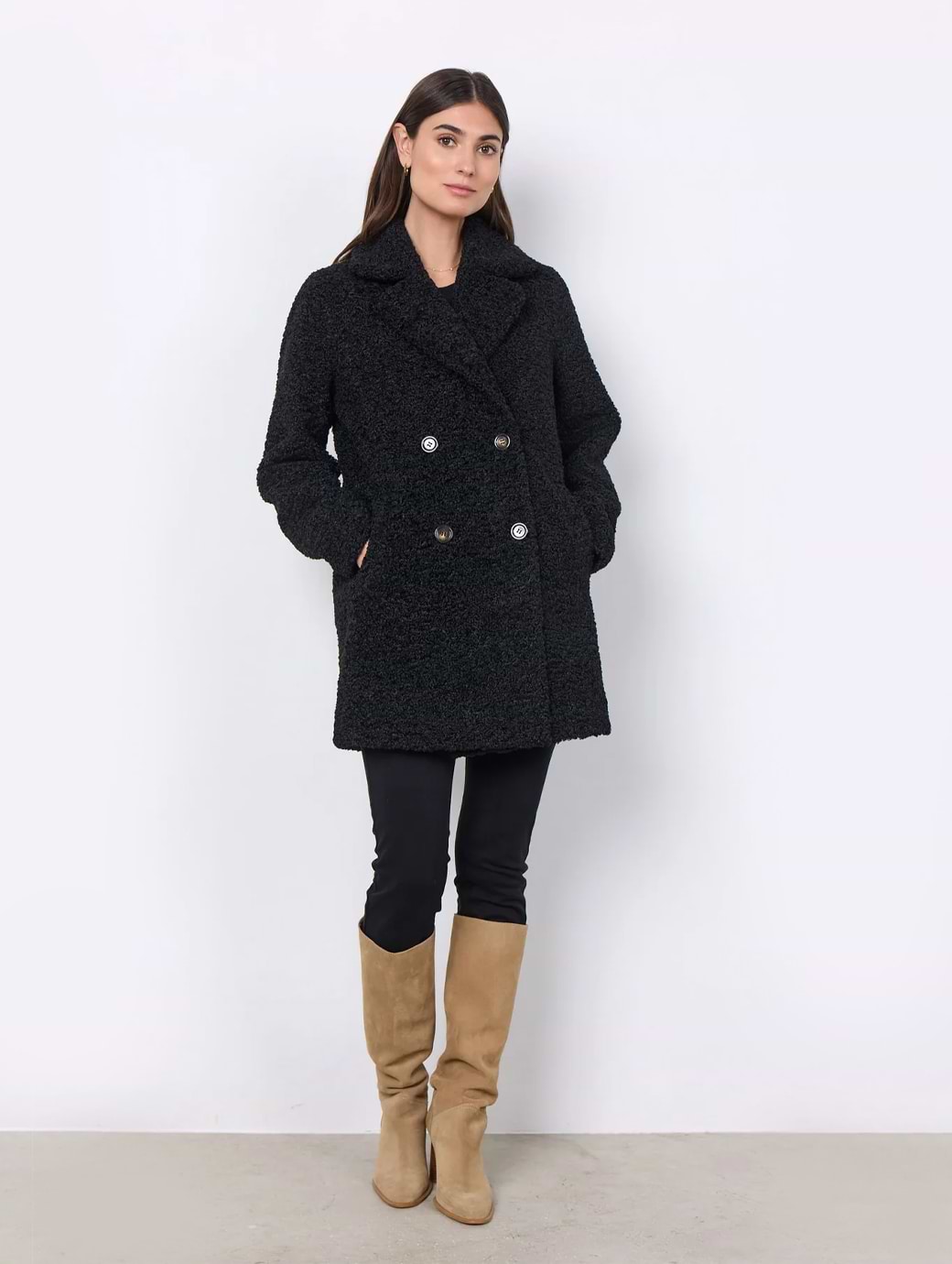 Soya Concept Mukite 1 Coat Black