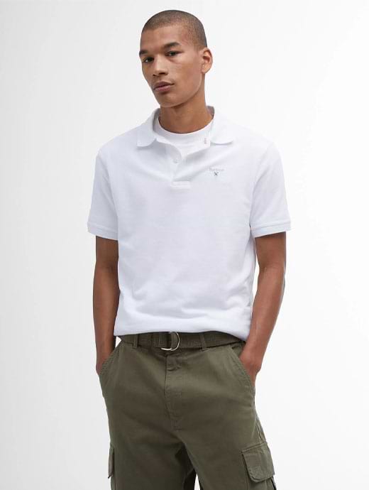 Barbour Men's Sports Polo White