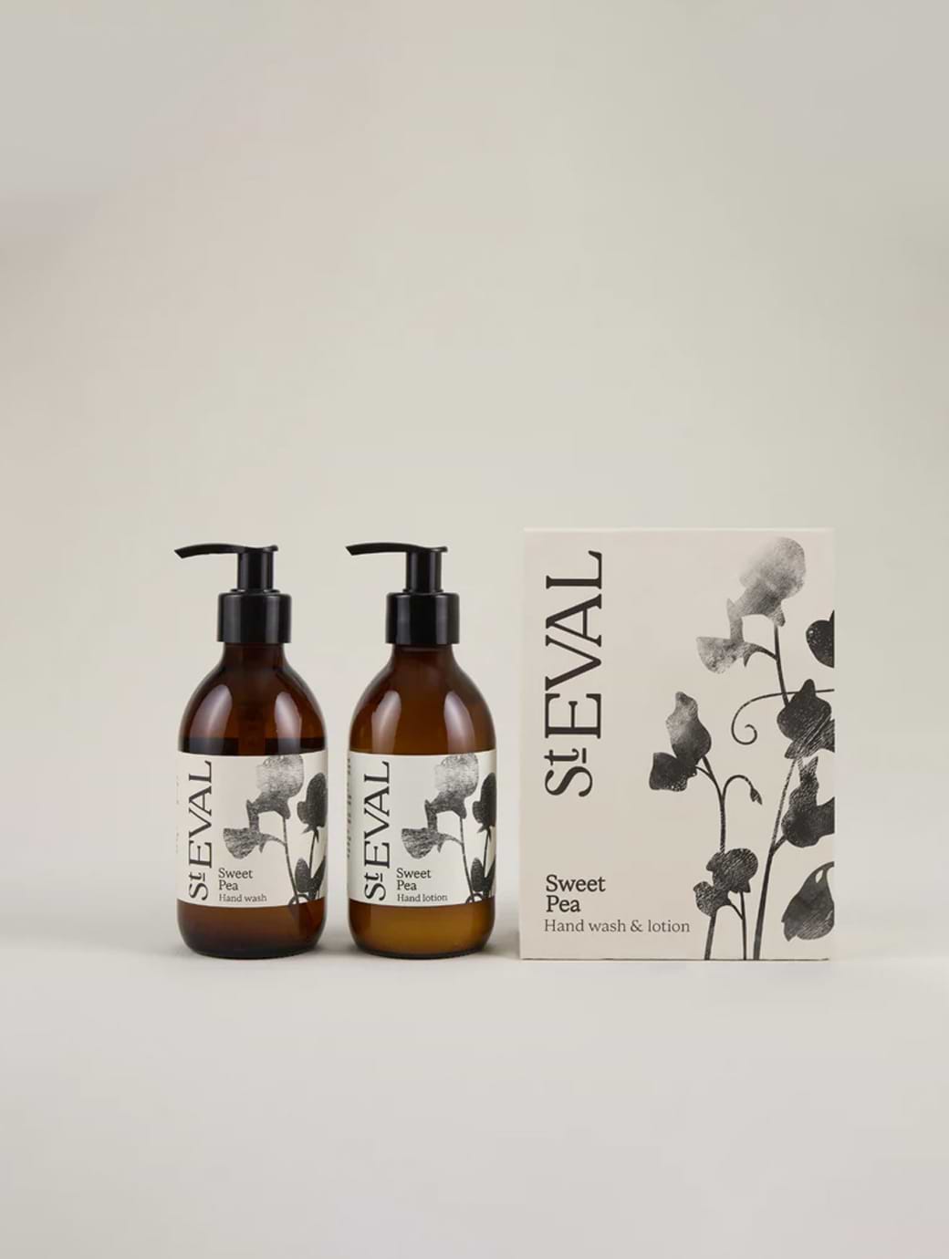 St Eval Candles Hand Care Gift Set Sweet Pea Brown