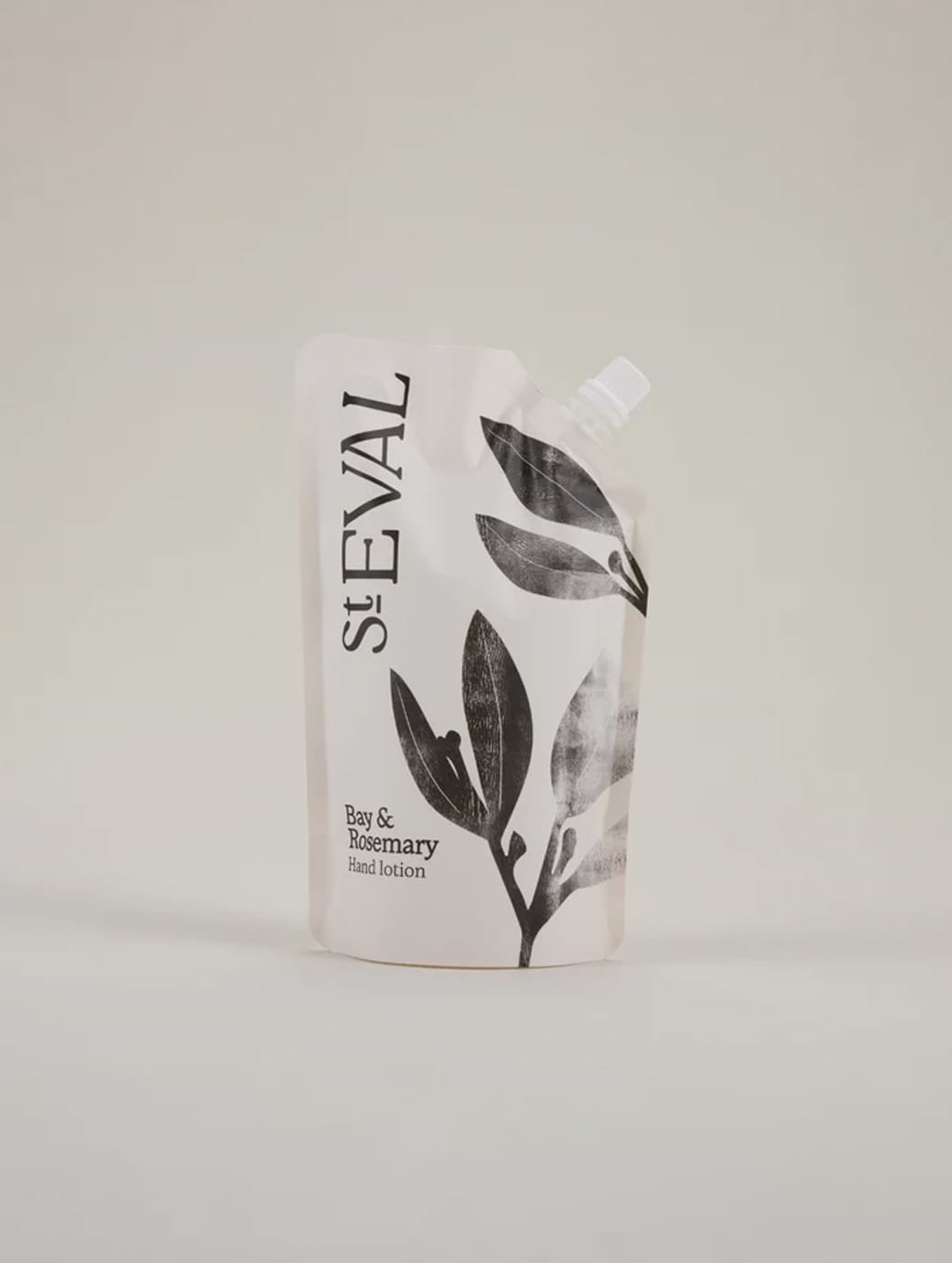 St Eval Candles Hand Lotion Refill Bay & Rosemary White