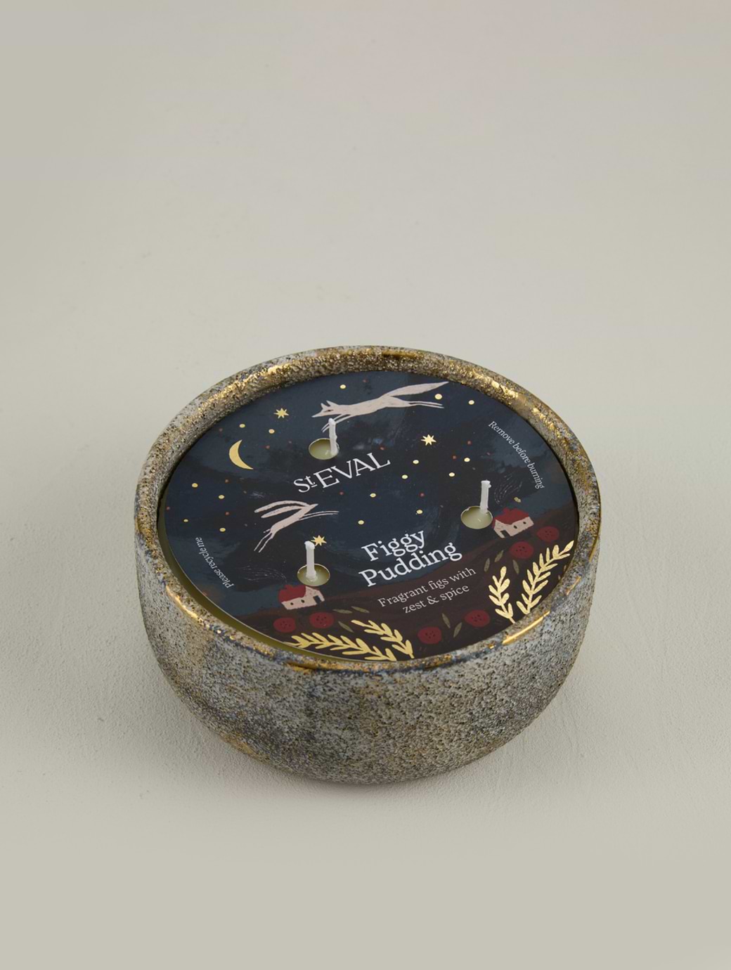 St Eval Candles Pot Christmas Alchemy Multiwick Figgy Pudding Multi