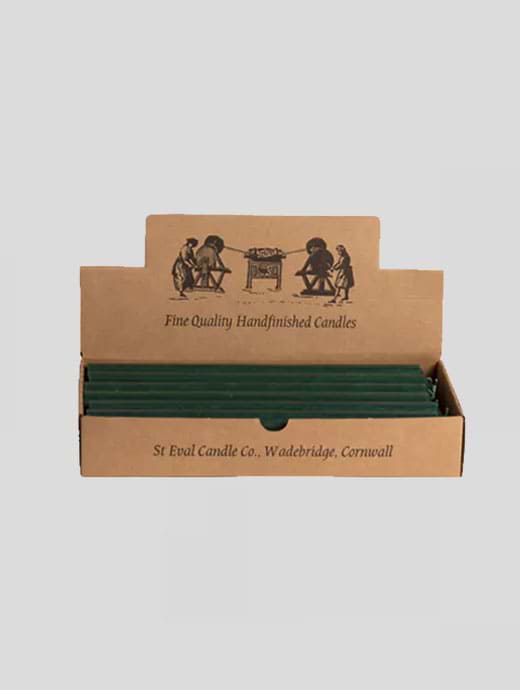St Eval Dinner Candle 7/8" x 10" Woodland Green