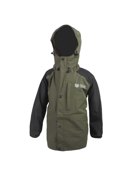 Stoney Creek Kid's Storm Chaser Rain Jacket Gumleaf/Black