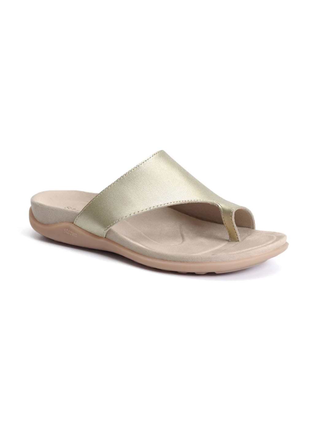 Strive Footwear Women's Capri Sandal Gold
