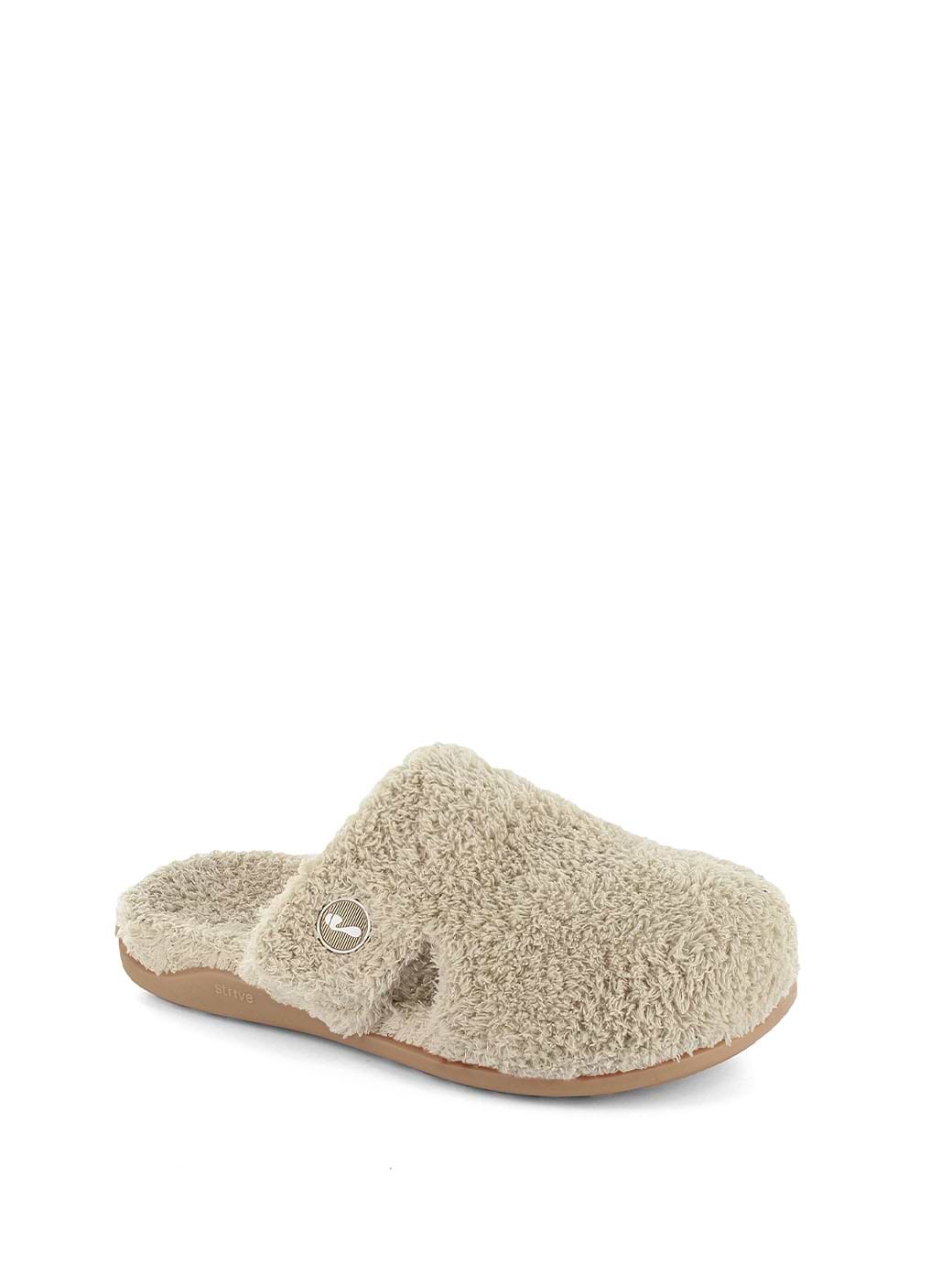 Strive Footwear Women's Zara Fleece Slipper Nude