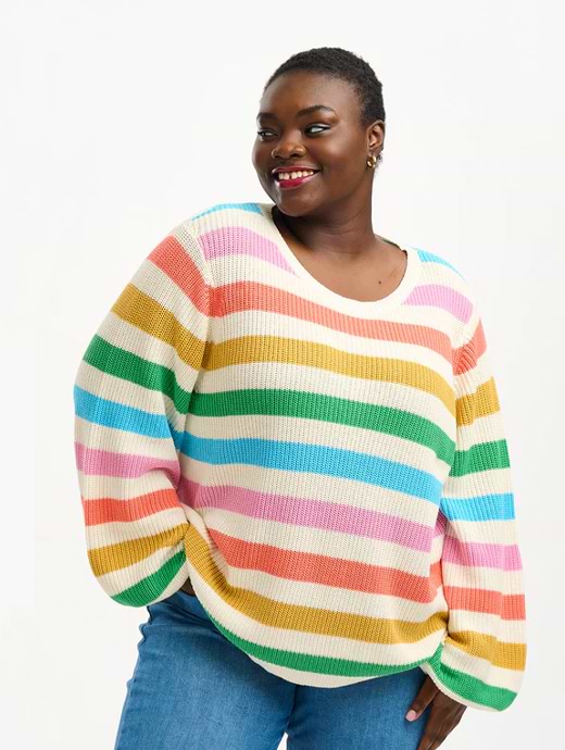 Luella rainbow jumper top