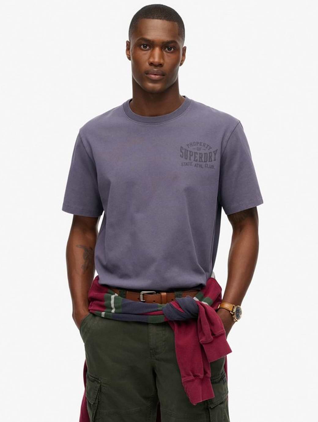 Superdry Men's Athletic Essential Tee Greystone