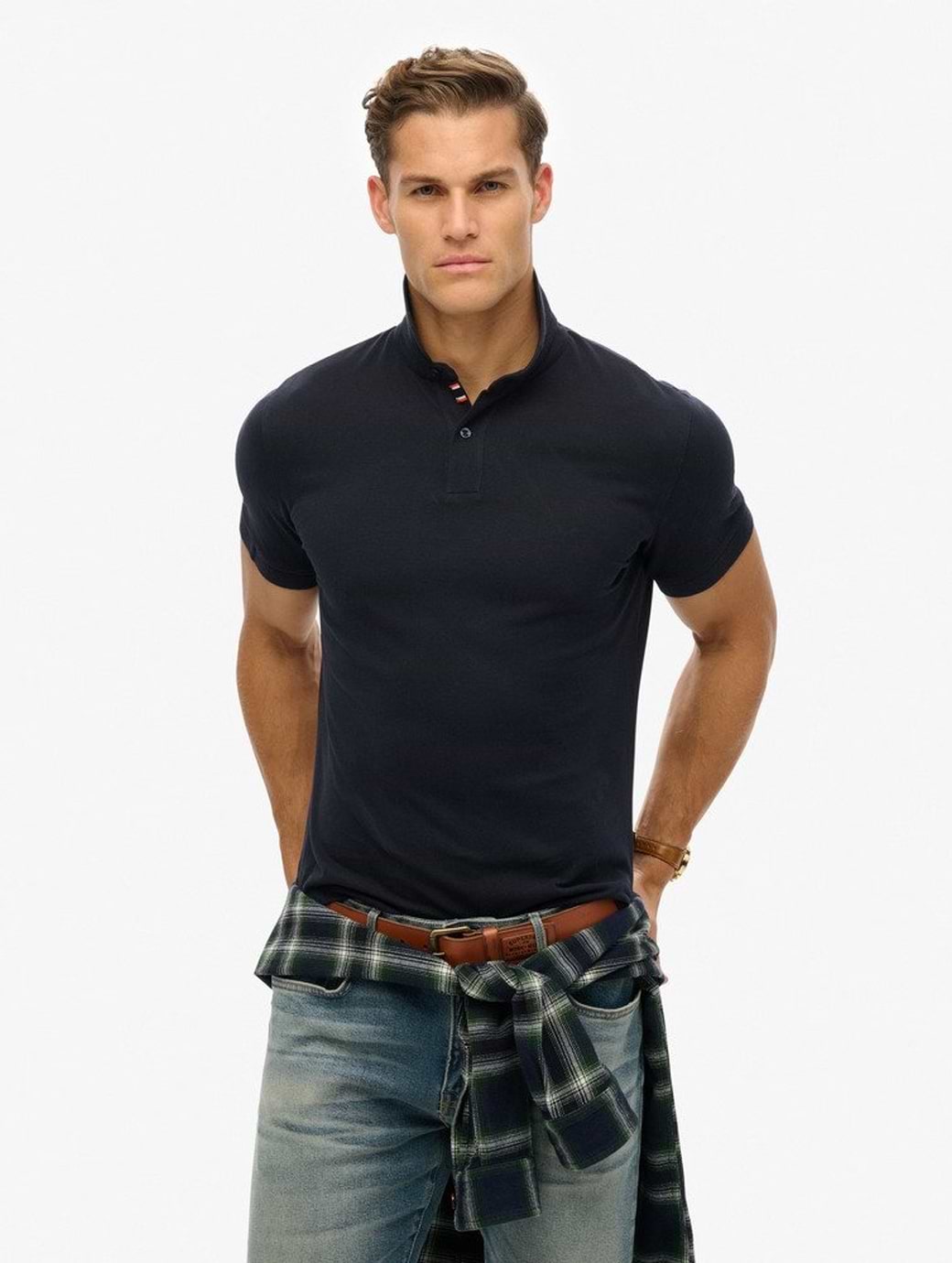 Superdry Men's City Pique Polo Eclipse Navy