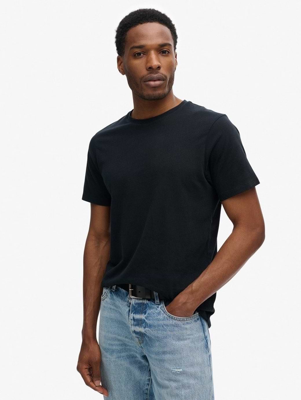 Superdry Men's Classic Essential Tee Jet Black