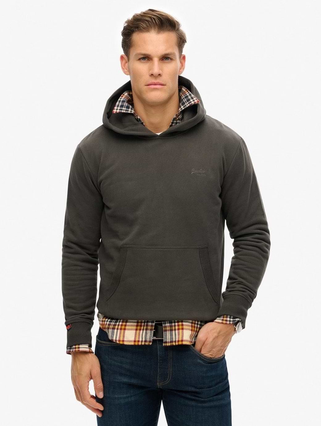 Superdry Men's Essential Logo Hoodie HB Vintage Black