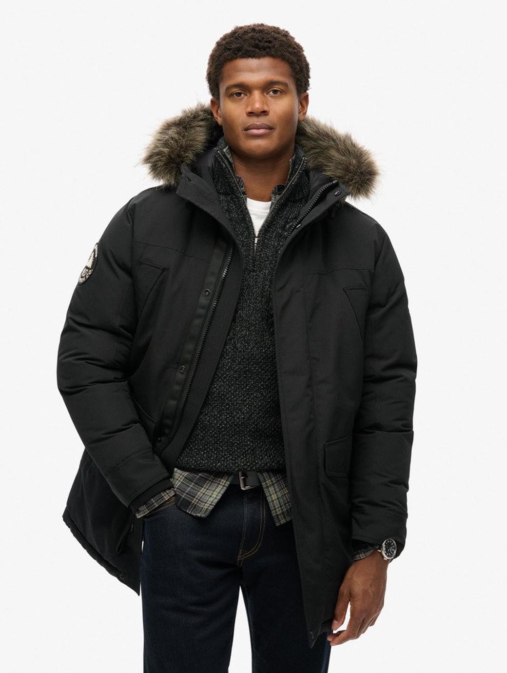 Superdry parka mens cheap