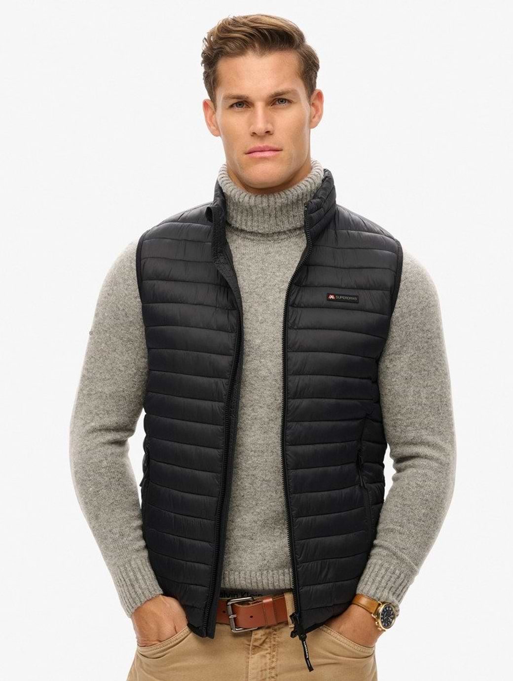 Superdry Men's Fuji Lite Gilet Jet Black