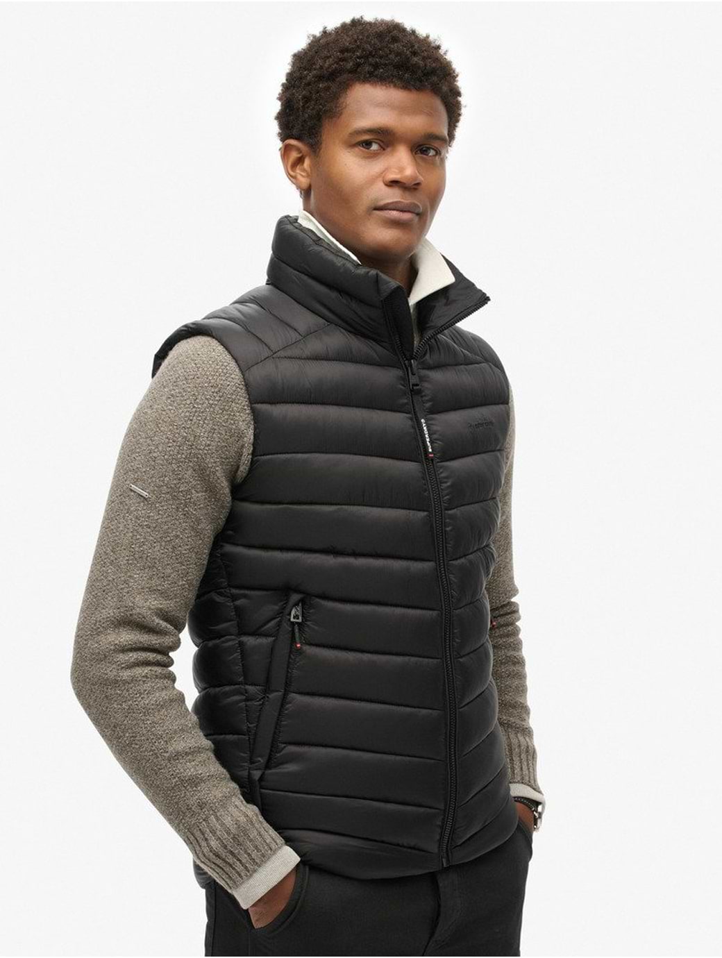 Superdry Men's Fuji Sport Padded Gilet Black