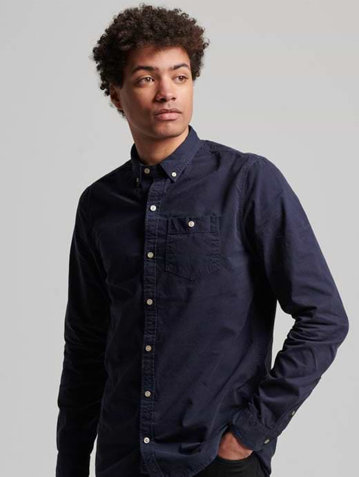 Superdry Men's Merchant Shirt Eclipse Navy
