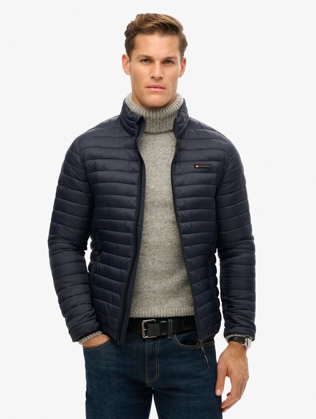 Superdry Men's Non Hooded Fuji Lite Jacket Eclipse Navy