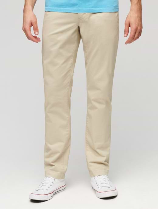 Superdry Men's Slim Tapered Stretch Chino Pelican Beige
