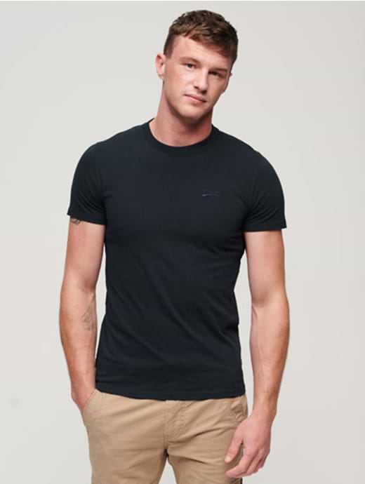 Superdry Men's Vintage Logo Embroidered T-Shirt Eclipse Navy